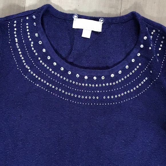 Navy blue sweater by Carolyn Taylor - Picture 4 of 5